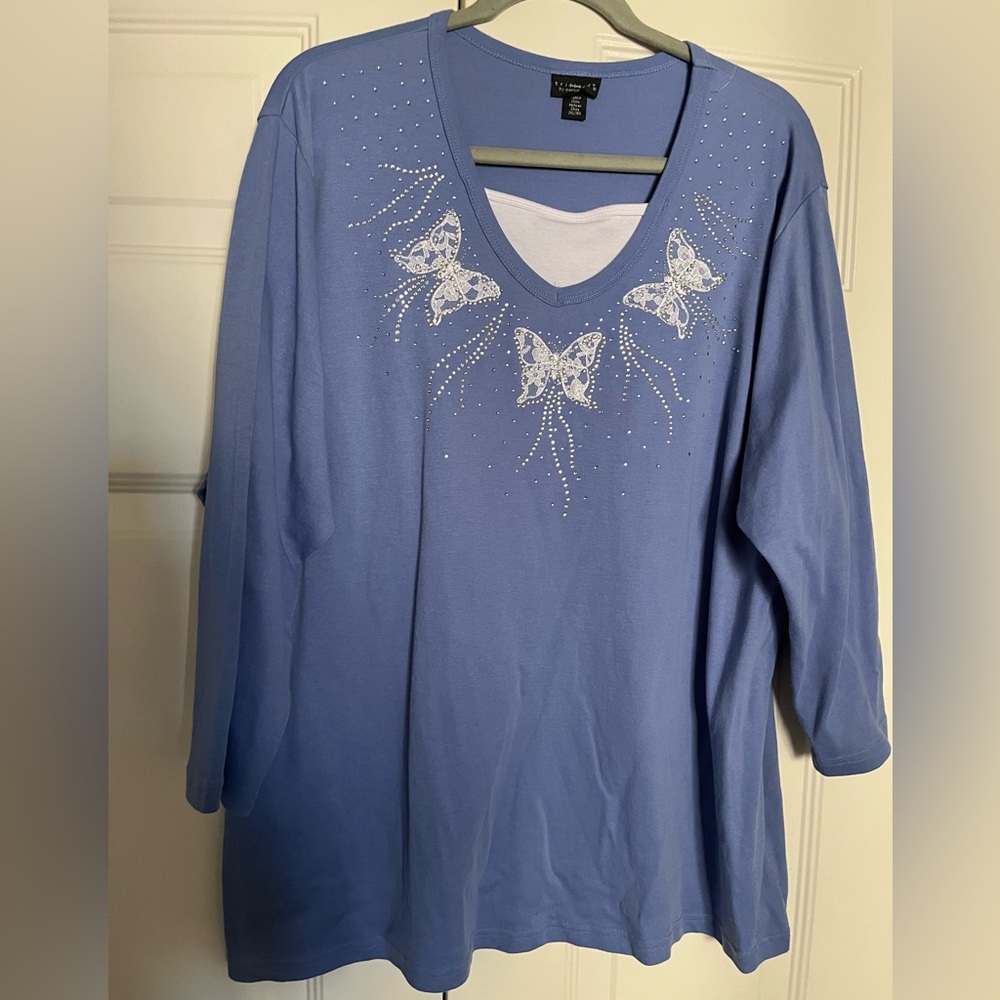 Trilllogy Morning Sun Butterfly Top